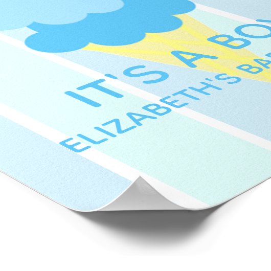 こちらはスクープのアイスクリーム夏のベビーシャワー ポスター (角)