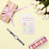 こちらはスクープのアイスクリーム夏のベビーシャワー 招待状