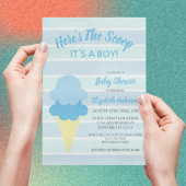 こちらはスクープのアイスクリーム夏のベビーシャワー 招待状