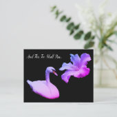 こちらも過ぎ去る スワン カラー インスピレーション ポストカード (スタンド正面)