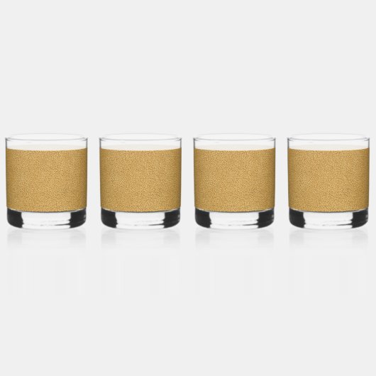 こぢんまりとしたラクダ・ブラウン・スエードの表情 ウイスキーグラス (裏面)