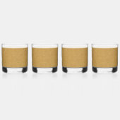 こぢんまりとしたラクダ・ブラウン・スエードの表情 ウイスキーグラス (右)