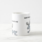 こっけいなアメリカヘラジカのマグ コーヒーマグカップ (中央)