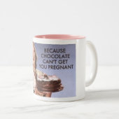 こっけいなココヤシのマグ ツートーンマグカップ (正面右)