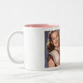 こっけいなココヤシのマグ ツートーンマグカップ (左)