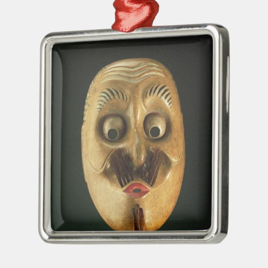 こっけいなマスク、Nohの劇場 メタルオーナメント (左)