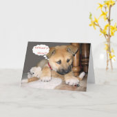 こっけいな誕生日のユーモア カード (黄色い花)