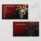 こっけい者のスカルの名刺 名刺 (正面/裏面)