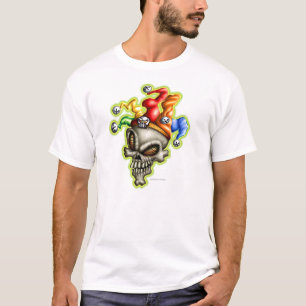 こっけい者のスカル Tシャツ