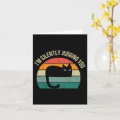 こっそりと貴方を批評中 - ヴィンテージ レトロ 面白いブラ カード (黄色い花)