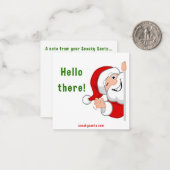 こっそりサンタ フラット ノート カード (正面/裏面インサイチュ)