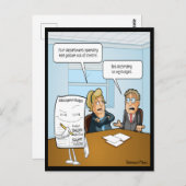 こっそり予算の面白いポストカード ポストカード (正面/裏面)