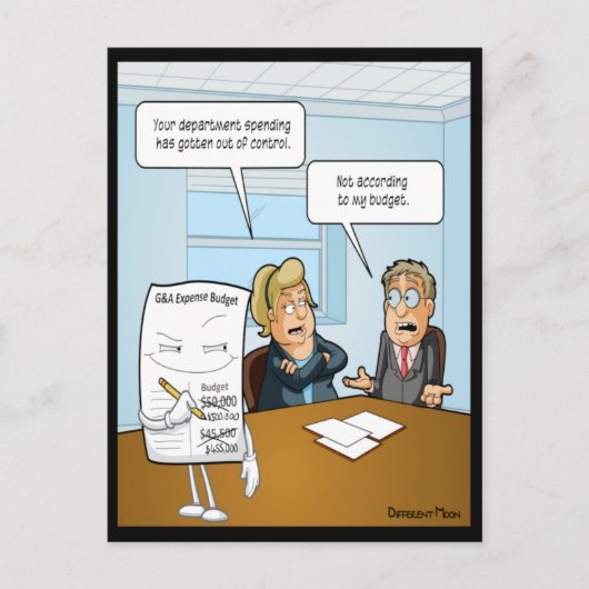 こっそり予算の面白いポストカード ポストカード (正面)