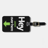 「こっちこっち」明るいおもしろい ラゲッジタグ (正面横)