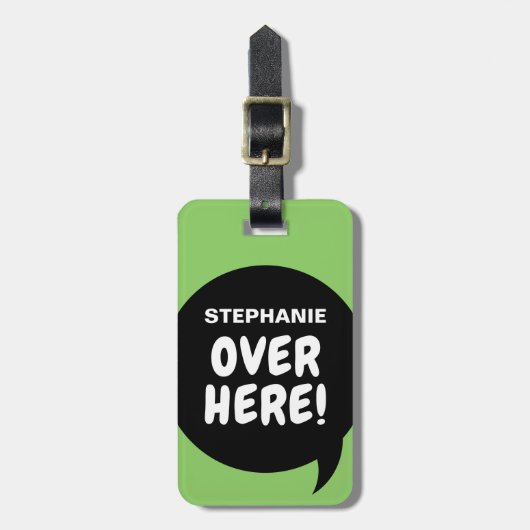 こっちだ！（パーソナライズ可能） ラゲッジタグ (正面縦)