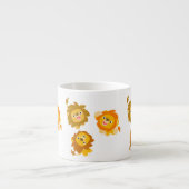 「こっちよ!!」 かわいい漫画ライオンズエスプレッソマグカップ エスプレッソカップ (正面)