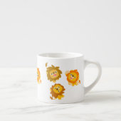 「こっちよ!!」 かわいい漫画ライオンズエスプレッソマグカップ エスプレッソカップ (右)