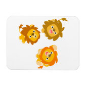 「こっちよ!!」 可愛い漫画ライオンズフレキシブルマグネット マグネット (横)