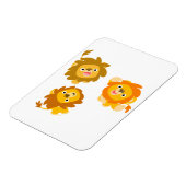 「こっちよ!!」 可愛い漫画ライオンズフレキシブルマグネット マグネット (左側)