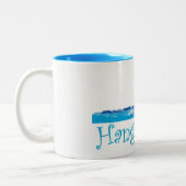 こつの緩いWinsurfingのマグ ツートーンマグカップ (左)