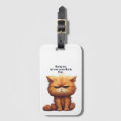 こつるこの猫を考え直そう ラゲッジタグ (正面縦)