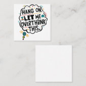 こつるの事を考え過ぎよう スクエア名刺 (正面/裏面)