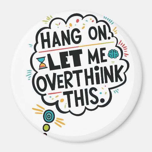 こつるの事を考え過ぎよう マグネット (正面)