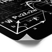 こつるの新学期の数学 ポスター (角)