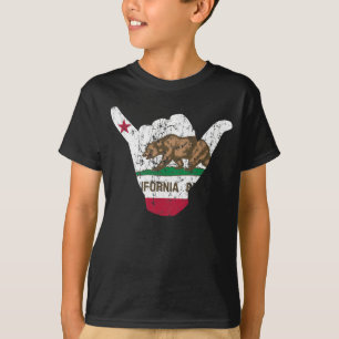こつ緩いカリフォルニア旗 Tシャツ