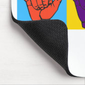 こつ緩いASLのデザイン マウスパッド (コーナー)