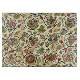 こて貝刺繍果実・花 カッティングボード