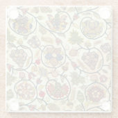 こて貝刺繍果実・花 ガラスコースター (裏面)