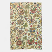 こて貝刺繍果実・花 キッチンタオル (縦)