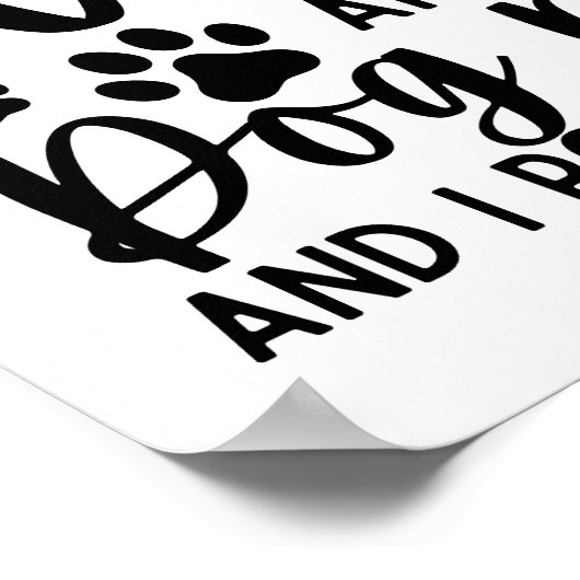 ことわざおもしろいおばと犬の母の2つのタイトルを持っている ポスター (角)