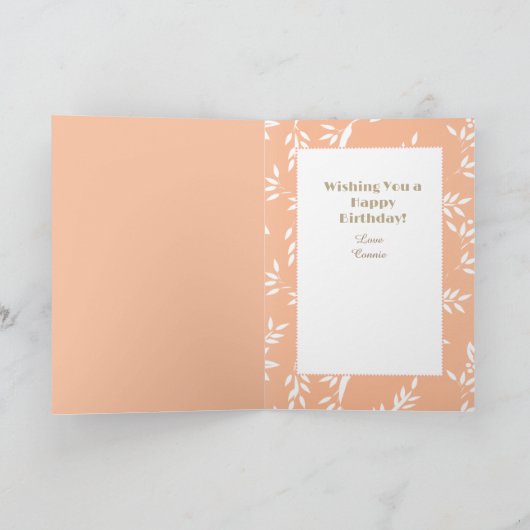 ことわざおもしろいかわいい民族女性マンガ誕生日 カード (内部)