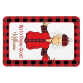 ことわざおもしろいウィンタークルーズアラスカンバケーションスノー マグネット (横)