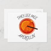 ことわざおもしろいカクテルバケーションサマードリンクイタリア ポストカード (正面/裏面)