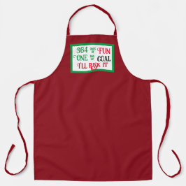 ことわざおもしろいクリスマスレッド エプロン
