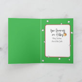 ことわざおもしろいクリスマス猫漫画ユーモアのある カード (内部)