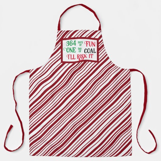 ことわざおもしろいクリスマス エプロン (正面)