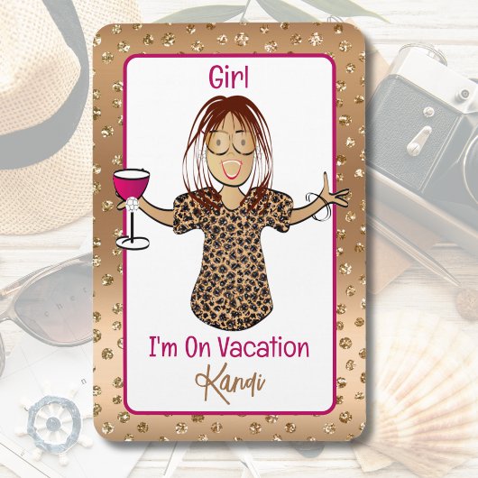 ことわざおもしろいクルーズシップのドア休暇 マグネット