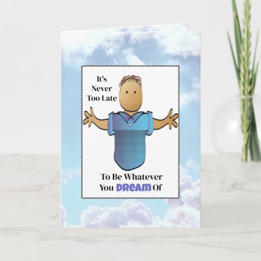 ことわざおもしろいスナーキー民族男性マンガ誕生日 カード (正面)