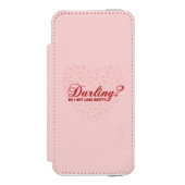 ことわざおもしろいダーリン私は心で見て忙しいない INCIPIO iPhoneウォレットケース (フォリオ 正面)