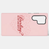 ことわざおもしろいダーリン私は心で見て忙しいない SAMSUNG GALAXYケース (裏面横)