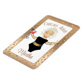 ことわざおもしろいチクスアホイカートゥーはっきりしたクルーズシップ マグネット (左側)