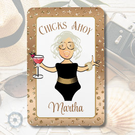 ことわざおもしろいチクスアホイカートゥーはっきりしたクルーズシップ マグネット