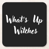 ことわざおもしろいハロウィーン スクエアペーパーコースター (正面)