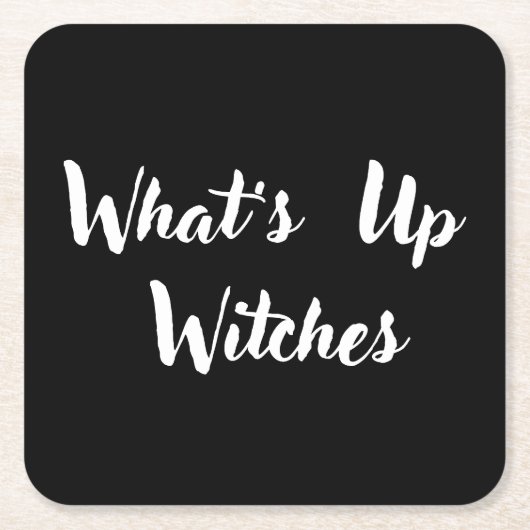 ことわざおもしろいハロウィーン スクエアペーパーコースター (正面)