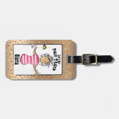 ことわざおもしろいビーチバケーションクルーズフォー ラゲッジタグ (正面横)