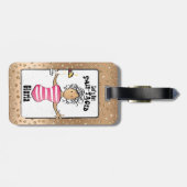 ことわざおもしろいビーチバケーションクルーズフォー ラゲッジタグ (裏面横)